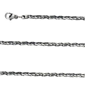 New Bico 22" silver necklace.